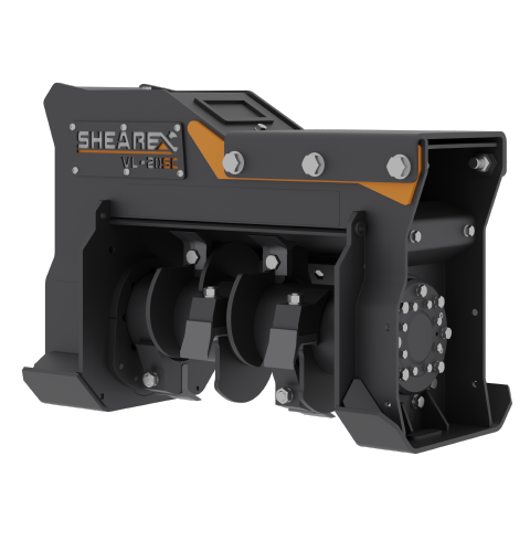 Shearex vertical excavator mulcher light duty